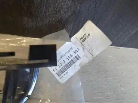 Griglia centrale sinistra paraurti BMW X5 E53 7116397 Nuova